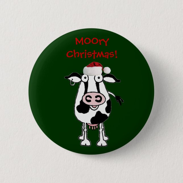Badge Rond 5 Cm MOOryChristmas ! Bouton (Devant)