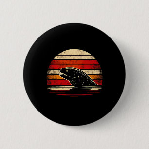 Badge Rond 5 Cm Moray Eel Sunset Retro Style Safari Vintage les an