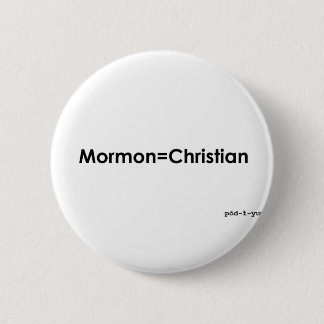 Badge Rond 5 Cm Mormon=Christian