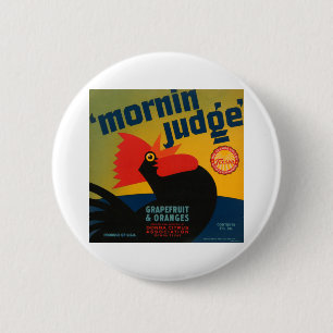 Badge Rond 5 Cm Mornin Juge Grapefruit et Oranges