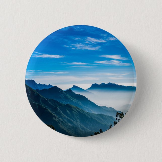 Badge Rond 5 Cm Morning Mountain Mist (Devant)