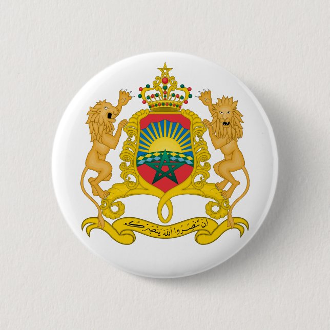 Badge Rond 5 Cm morocco emblem (Devant)