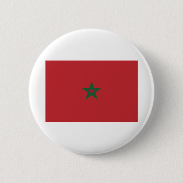 Badge Rond 5 Cm Morocco Flag (Devant)