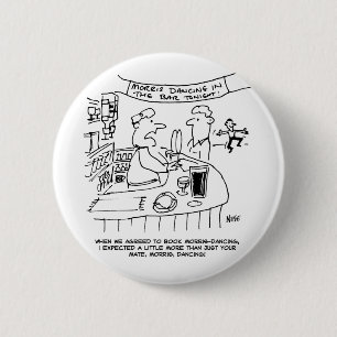 Badge Rond 5 Cm Morris Dancing au pub. La danse traditionnelle de
