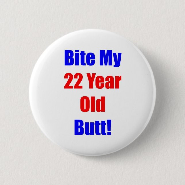 Badge Rond 5 Cm Morsure 22 mon bout (Devant)