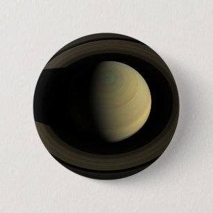 Badge Rond 5 Cm Mosaïque De La Planète Saturne Et Ses Principaux A
