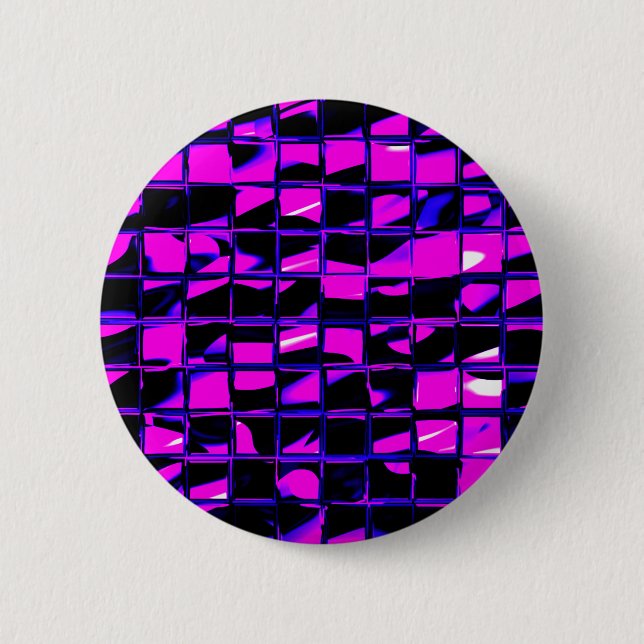 Badge Rond 5 Cm mosaïque (violet) (Devant)