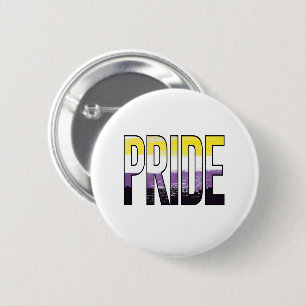 Badge Rond 5 Cm Mot de fierté non binaire