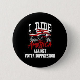 Badge Rond 5 Cm Motard anti-Trump résiste à la répression des élec