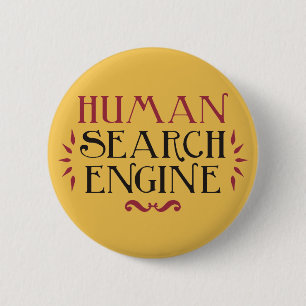 Badge Rond 5 Cm Moteur de recherche humain