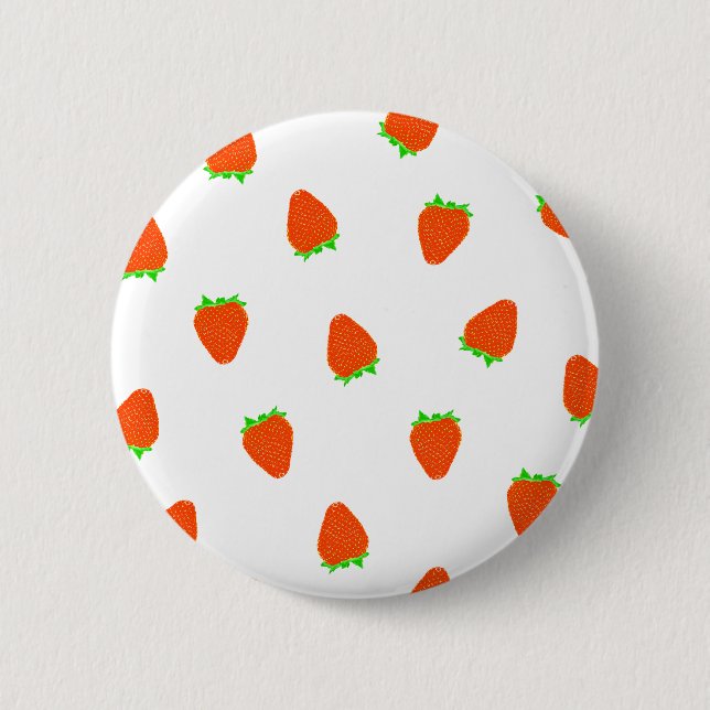 Badge Rond 5 Cm motif à fraise (Devant)
