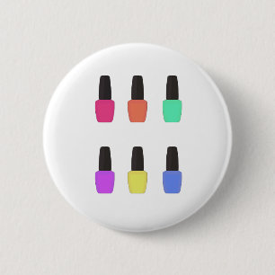 Badge Rond 5 Cm Motif à ongle polonais bouteille