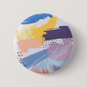 Badge Rond 5 Cm motif Abstrait