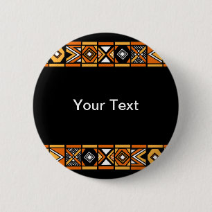 Badge Rond 5 Cm Motif africain