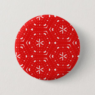 Badge Rond 5 Cm motif Art déco de Noël