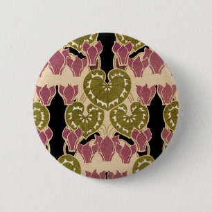 Badge Rond 5 Cm Motif Art Nouveau #4