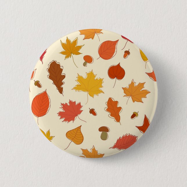 Badge Rond 5 Cm Motif automne (Devant)