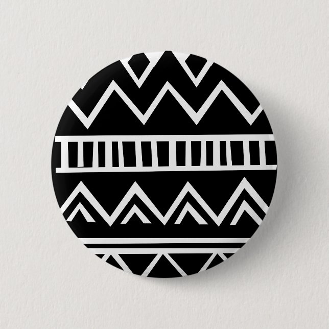 Badge Rond 5 Cm Motif aztèque (Devant)