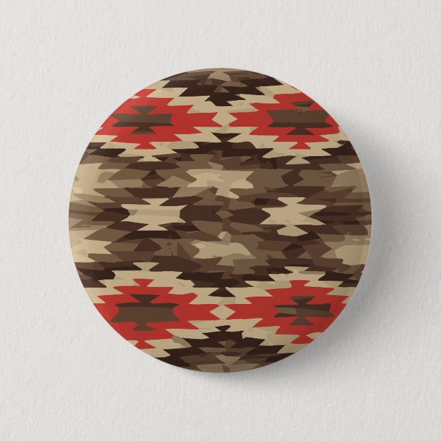 Badge Rond 5 Cm Motif Brown/Terra Cotta (Devant)