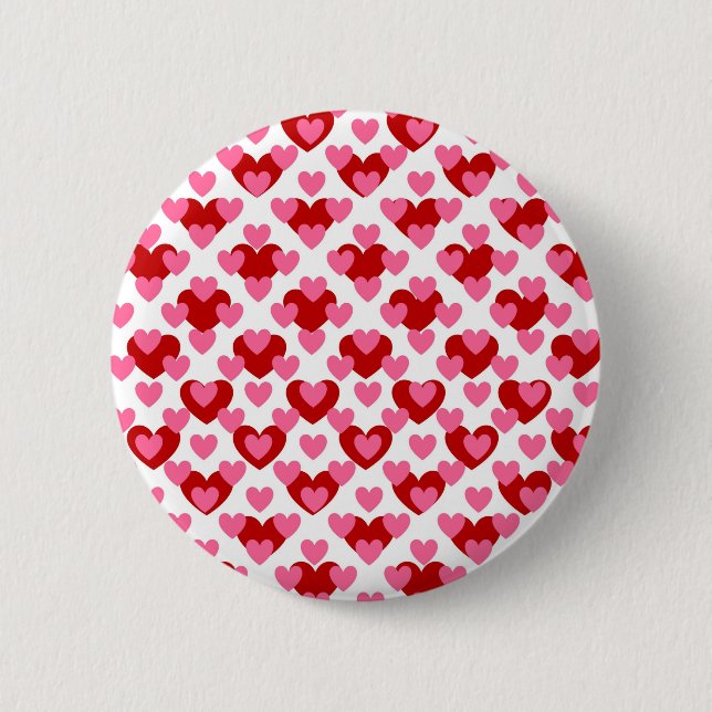 Badge Rond 5 Cm Motif cardiaque (Devant)