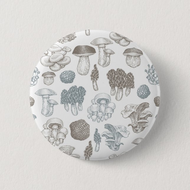 Badge Rond 5 Cm Motif champignon (Devant)