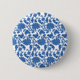 Badge Rond 5 Cm Motif chinois de porcelaine