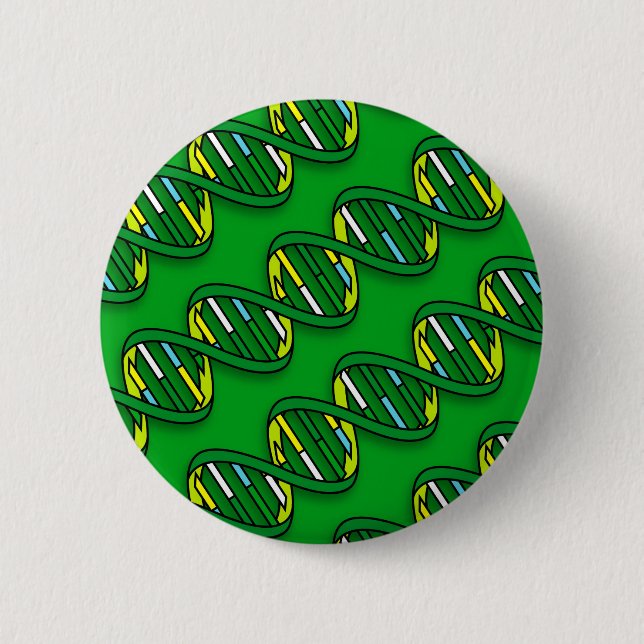 Badge Rond 5 Cm Motif d'ADN Science Médicale (Devant)