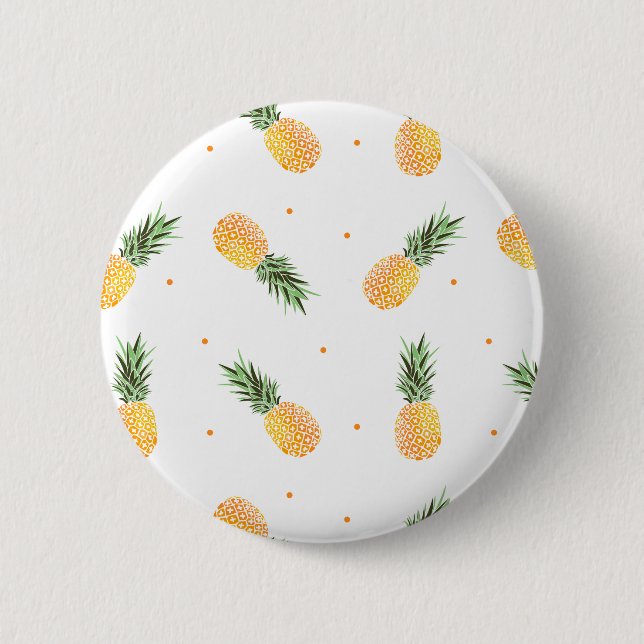 Badge Rond 5 Cm Motif d'ananas (Devant)