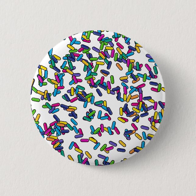 Badge Rond 5 Cm Motif d'arrosage éparpillé (Devant)