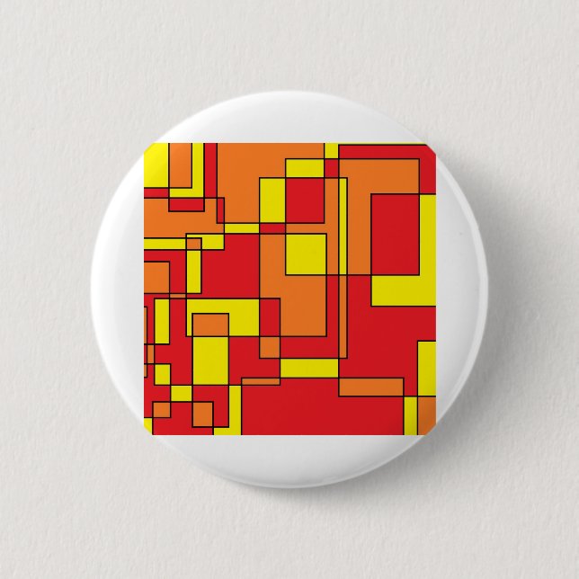 Badge Rond 5 Cm Motif de briques Abstrait (Devant)