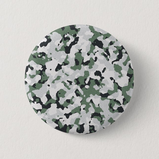 Badge Rond 5 Cm Motif de camouflage vert (Devant)