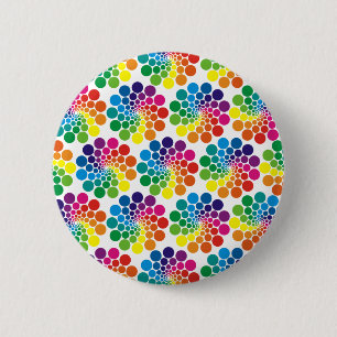 Badge Rond 5 Cm Motif de cercle de points de couleur + votre arriè