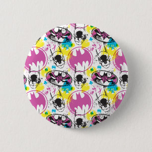 Badge Rond 5 Cm Motif de code couleur Batman 3
