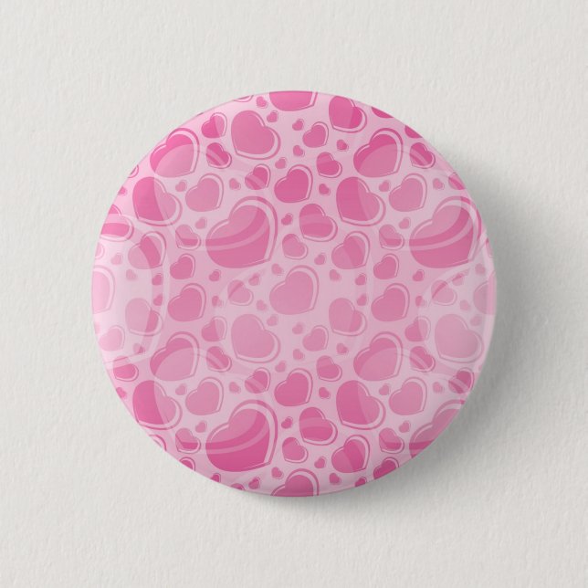 Badge Rond 5 Cm Motif de coeur (Devant)