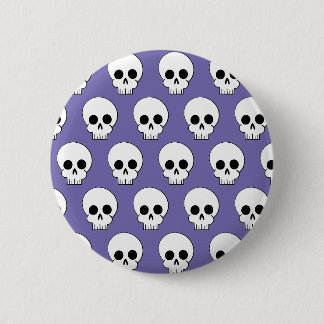Badge Rond 5 Cm Motif de crâne d'Halloween