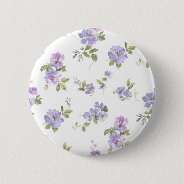 Badge Rond 5 Cm Motif de fleurs (Devant)