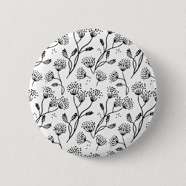 Badge Rond 5 Cm Motif de fleurs (Devant)