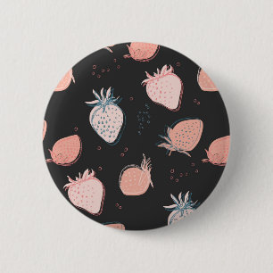 Badge Rond 5 Cm Motif de fraises