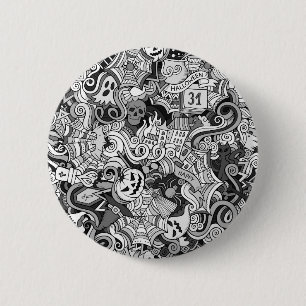 Badge Rond 5 Cm Motif de Halloween