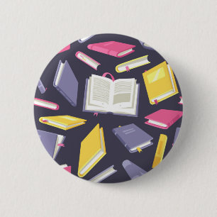 Badge Rond 5 Cm Motif de livre