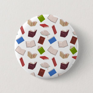 Badge Rond 5 Cm Motif de livre