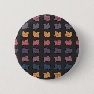 Badge Rond 5 Cm Motif de livre