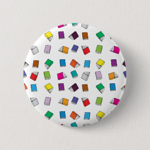 Badge Rond 5 Cm Motif de livre