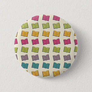 Badge Rond 5 Cm Motif de livre
