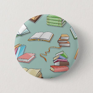 Badge Rond 5 Cm Motif de livre