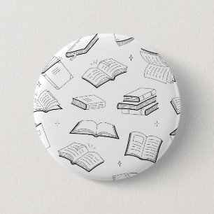 Badge Rond 5 Cm Motif de livre