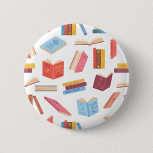 Badge Rond 5 Cm Motif de livre