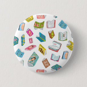 Badge Rond 5 Cm Motif de livre