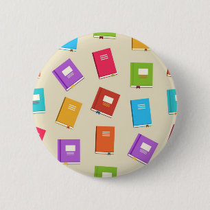 Badge Rond 5 Cm Motif de livre