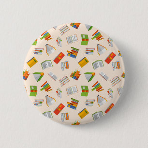 Badge Rond 5 Cm Motif de livre
